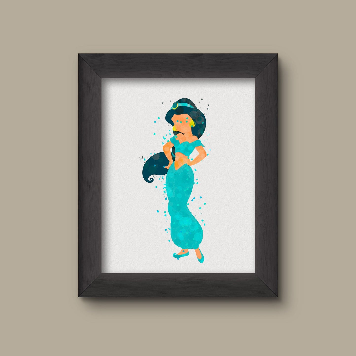 Aladdin Jasmine Watercolor Art Print | Fine Art Print