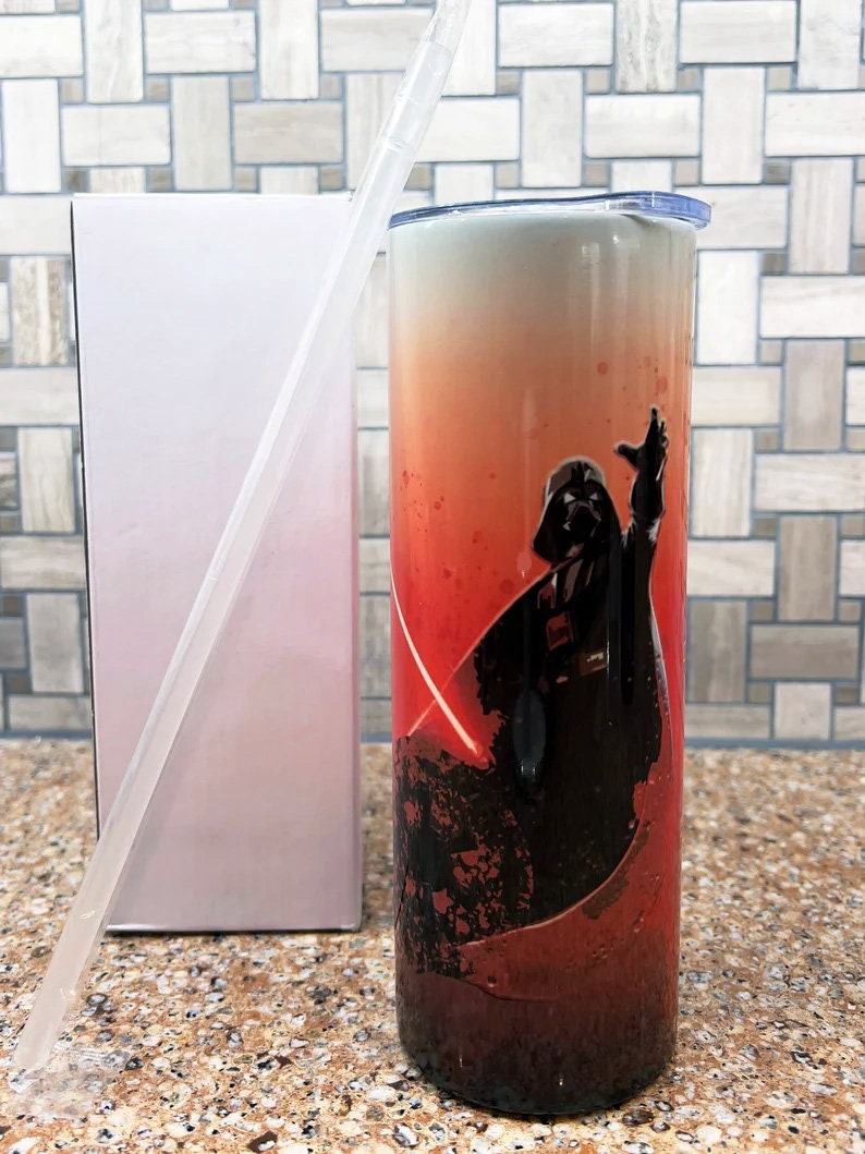 Darth Vader tumbler stainless steel 20 ounce oz Star Wars, You Don't Know The Power of the dark side Father's Day Christmas Gift for him | Insulated T