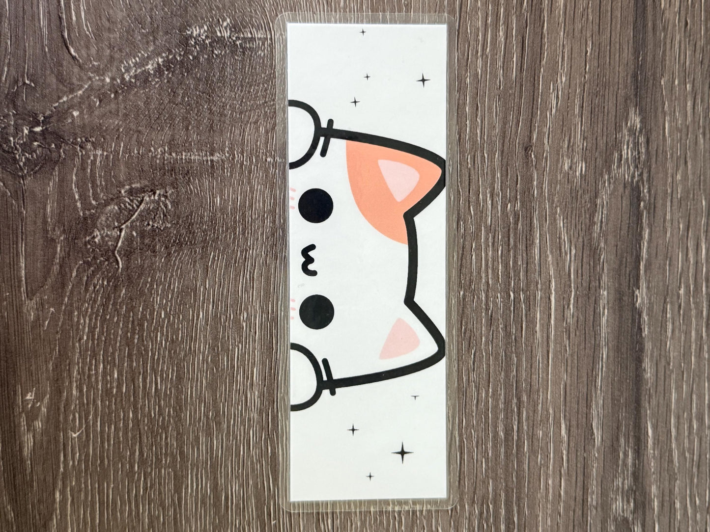 Kawaii Cat Bookmark, laminated cardstock bookmarks, Book Lover | Fine Art Print