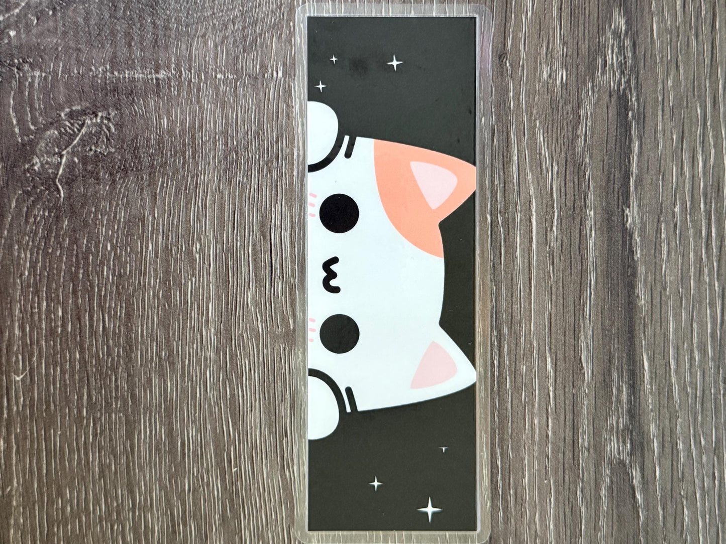 Kawaii Cat Bookmark, laminated cardstock bookmarks, Book Lover | Fine Art Print
