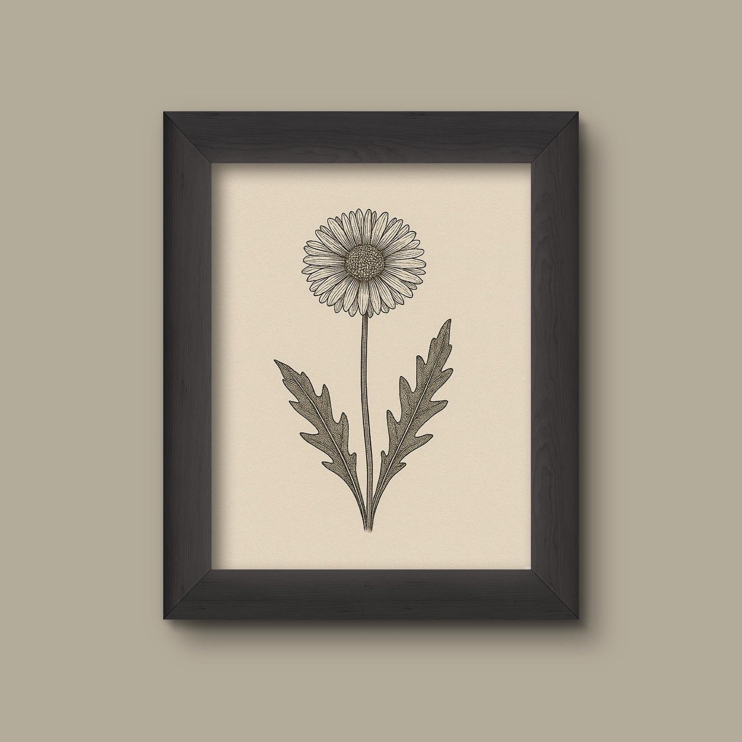 Vintage Daisy Botanical Art Print | Fine Art Print