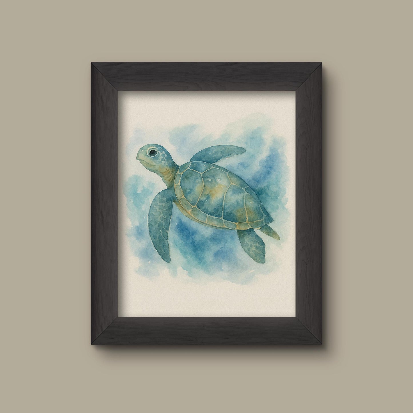 Watercolor Sea Turtle Art Print | Fine Art Print