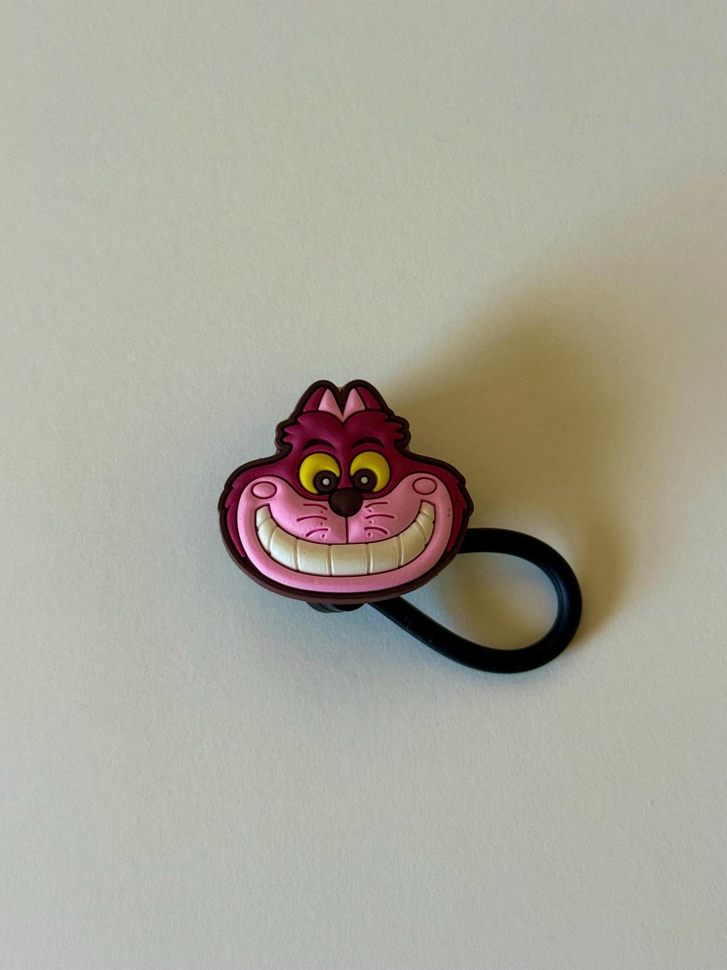 Cheshire Cat, Alice in Wonderland , Straw Topper Straw Cover Beverage Protector for Stanley | Straw Toppers Set