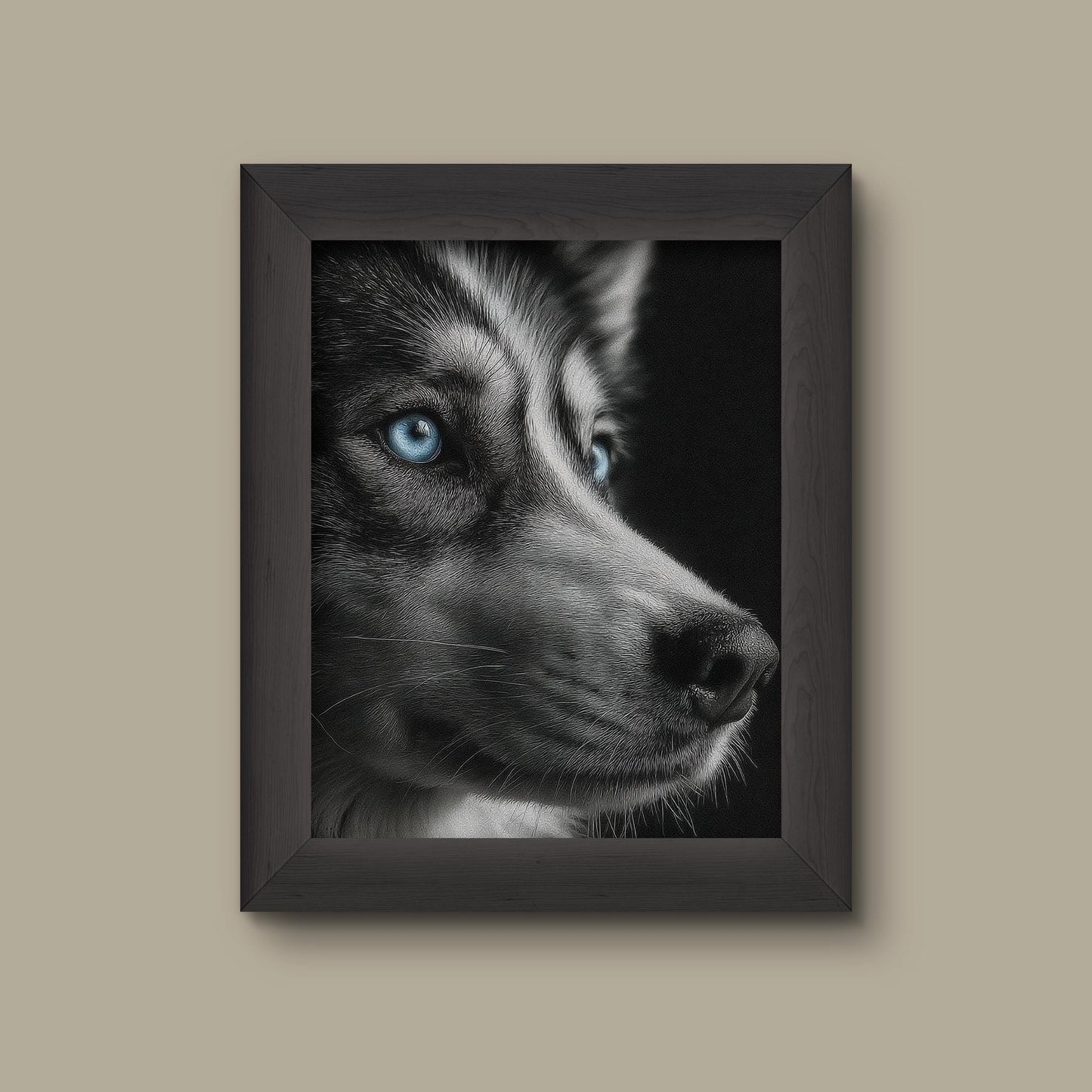 Blue-Eyed Husky Art Print | Fine Art Print