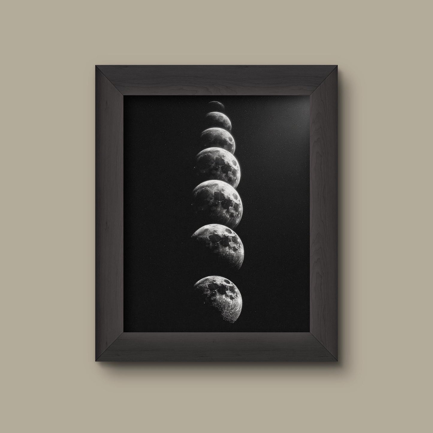 Black and White Moon Phases Art Work | Fine Art Print