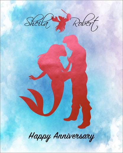 Disney Cinderella Wedding, Disney Wedding Gift, Personalized Disney Wedding Gift, Couple Gift, Disney Princess, Anniversary Gift, Carriage. | Metallic