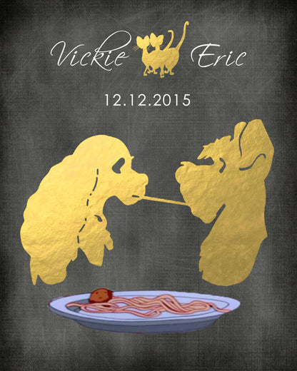 Disney Cinderella Wedding, Disney Wedding Gift, Personalized Disney Wedding Gift, Couple Gift, Disney Princess, Anniversary Gift, Carriage. | Metallic