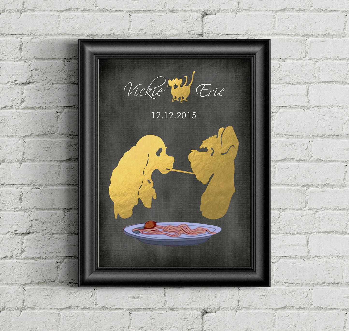 Disney Cinderella Wedding, Disney Wedding Gift, Personalized Disney Wedding Gift, Couple Gift, Disney Princess, Anniversary Gift, Carriage. | Metallic