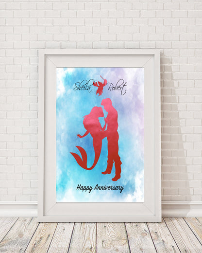 Disney Cinderella Wedding, Disney Wedding Gift, Personalized Disney Wedding Gift, Couple Gift, Disney Princess, Anniversary Gift, Carriage. | Metallic