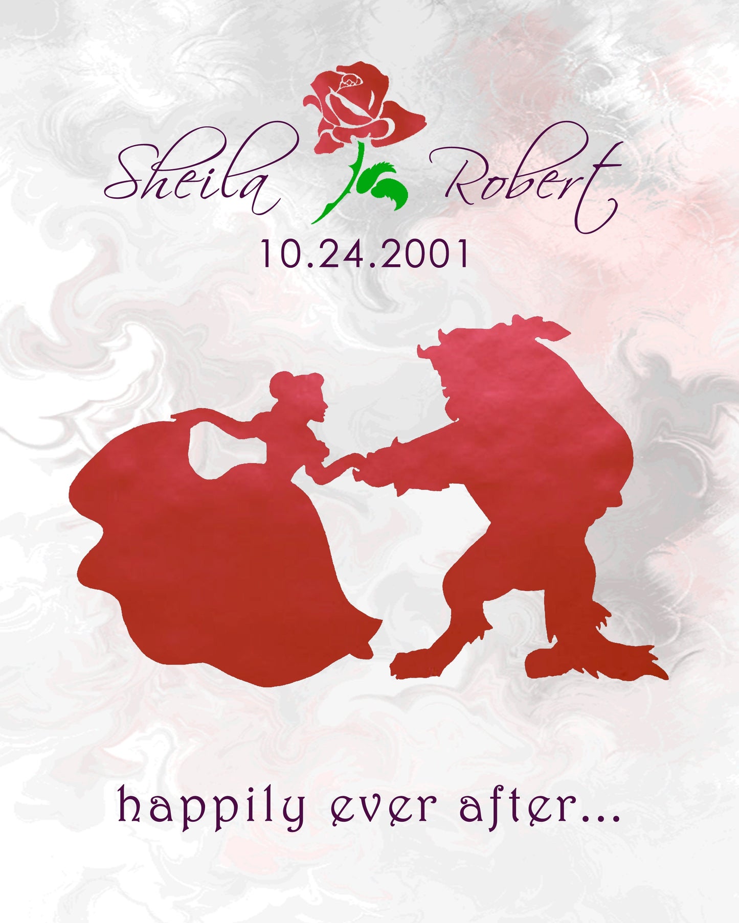 Disney Cinderella Wedding, Disney Wedding Gift, Personalized Disney Wedding Gift, Couple Gift, Disney Princess, Anniversary Gift, Carriage. | Metallic