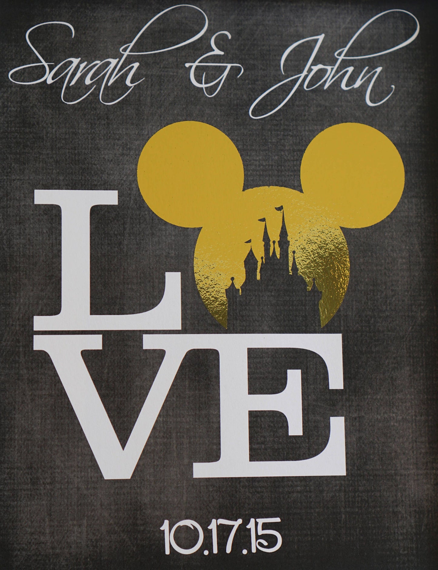 Disney Cinderella Wedding, Disney Wedding Gift, Personalized Disney Wedding Gift, Couple Gift, Disney Princess, Anniversary Gift, Carriage. | Metallic