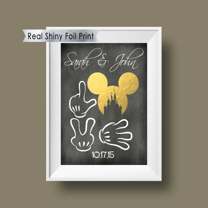 Disney Cinderella Wedding, Disney Wedding Gift, Personalized Disney Wedding Gift, Couple Gift, Disney Princess, Anniversary Gift, Carriage. | Metallic