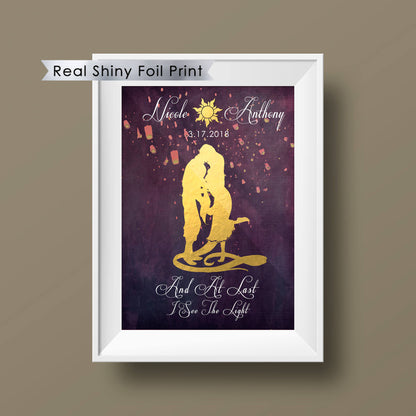 Disney Cinderella Wedding, Disney Wedding Gift, Personalized Disney Wedding Gift, Couple Gift, Disney Princess, Anniversary Gift, Carriage. | Metallic