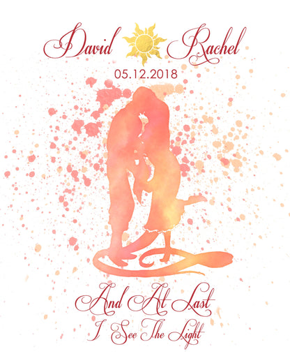 Disney Cinderella Wedding, Disney Wedding Gift, Personalized Disney Wedding Gift, Couple Gift, Disney Princess, Anniversary Gift, Carriage. | Metallic