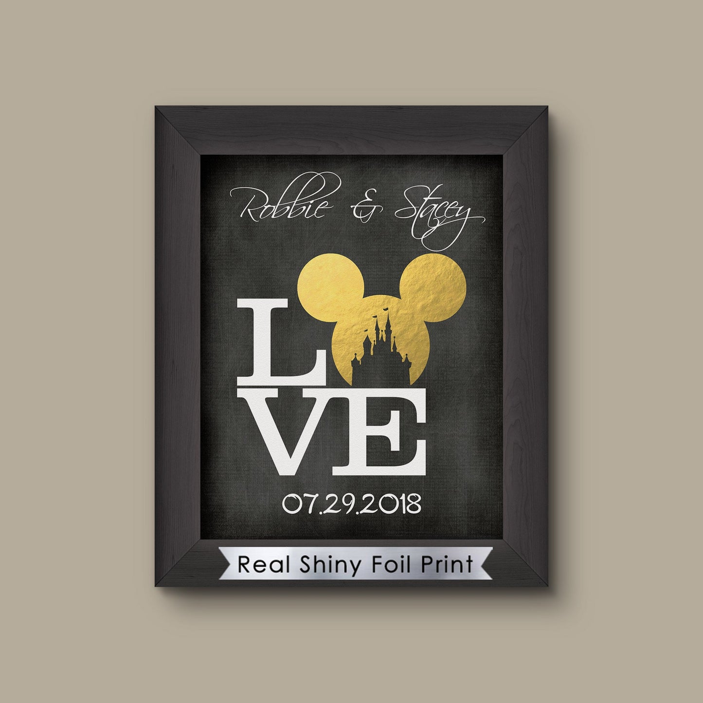 Disney Cinderella Wedding, Disney Wedding Gift, Personalized Disney Wedding Gift, Couple Gift, Disney Princess, Anniversary Gift, Carriage. | Metallic
