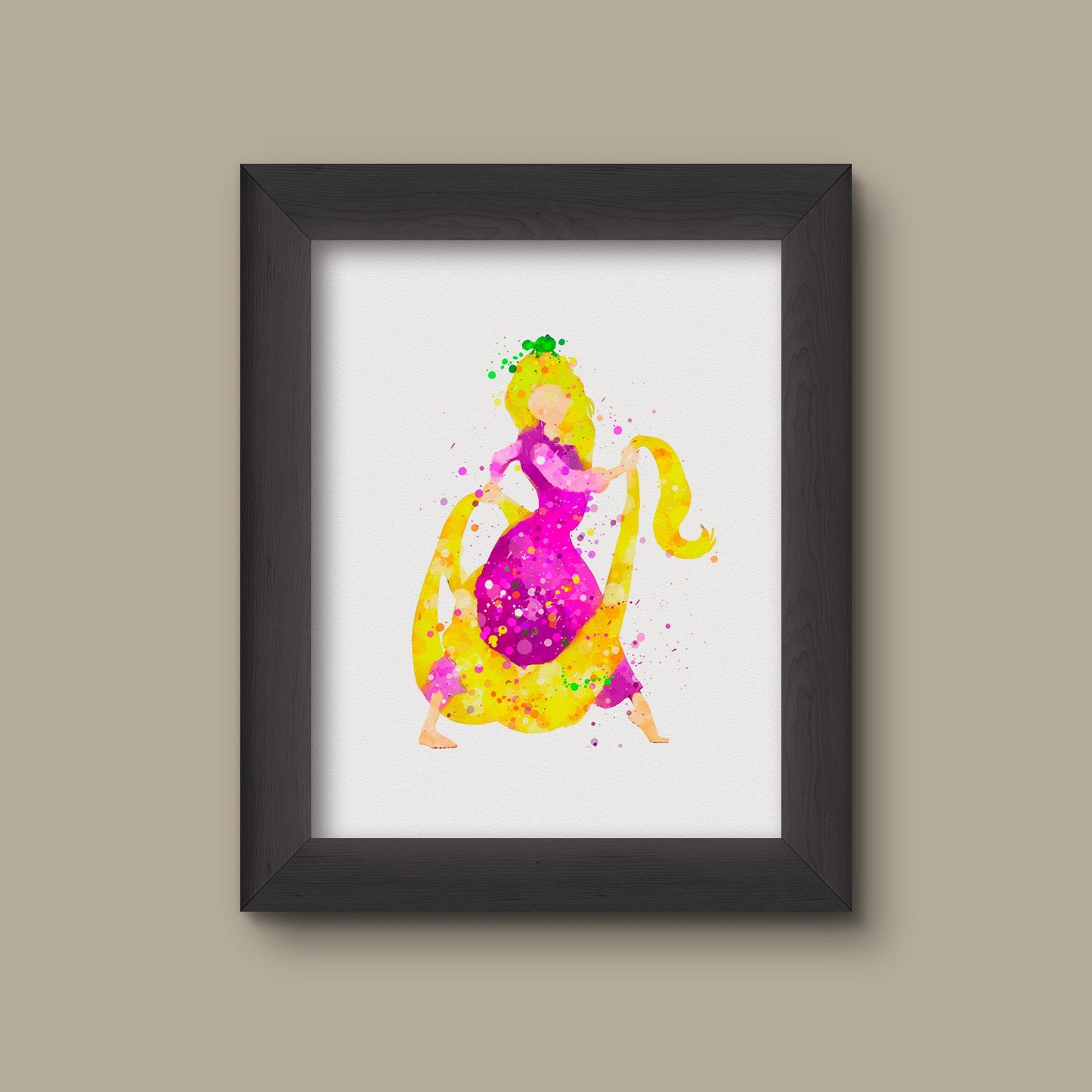 Tangled, Rapunzel Watercolor Art Print | Fine Art Print