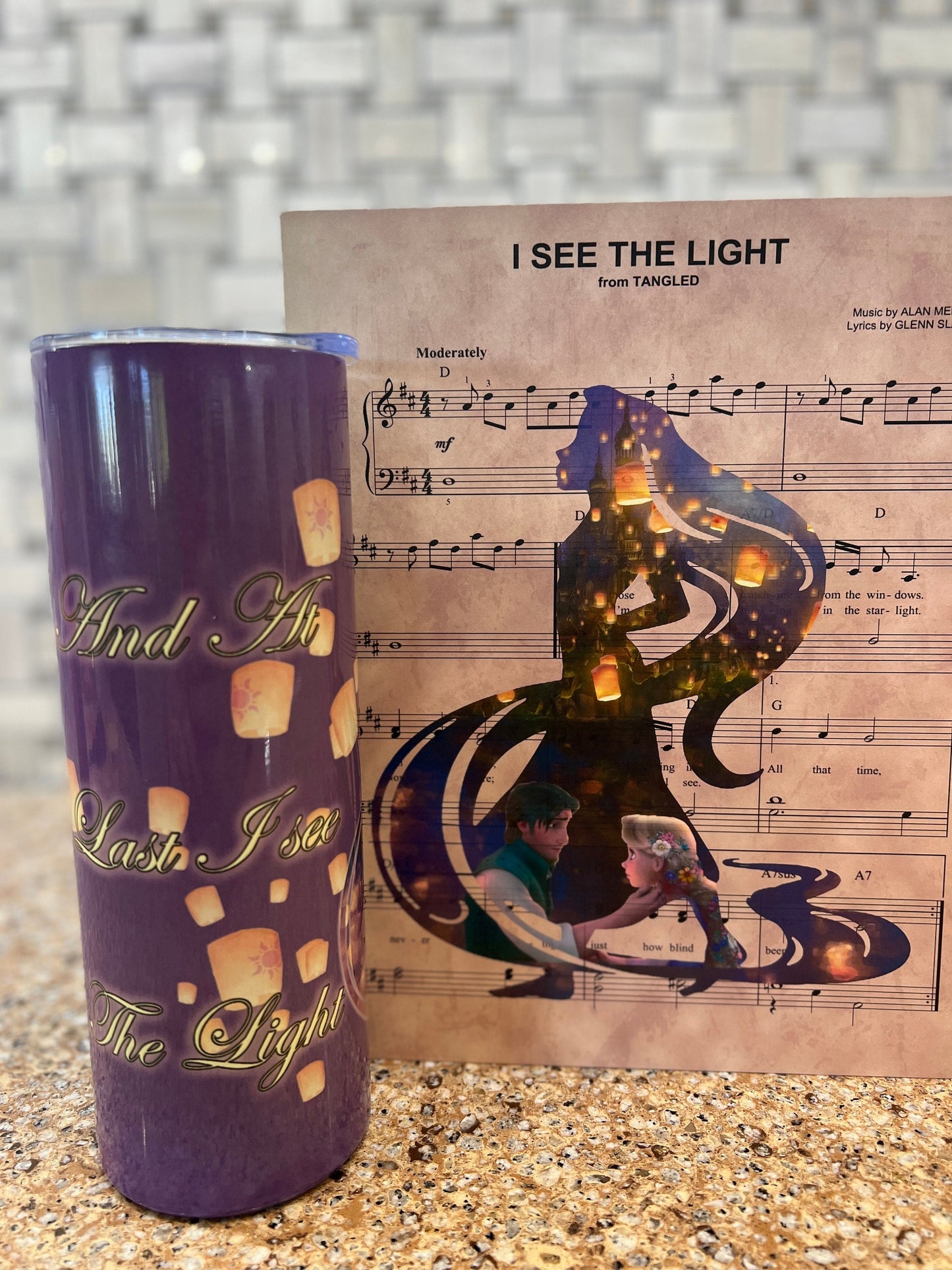 Disney Little Mermaid watercolor tumbler 20 ounce oz Ariel, Part of Your World Anniversary Gift Christmas Gift for her | Insulated Tumbler