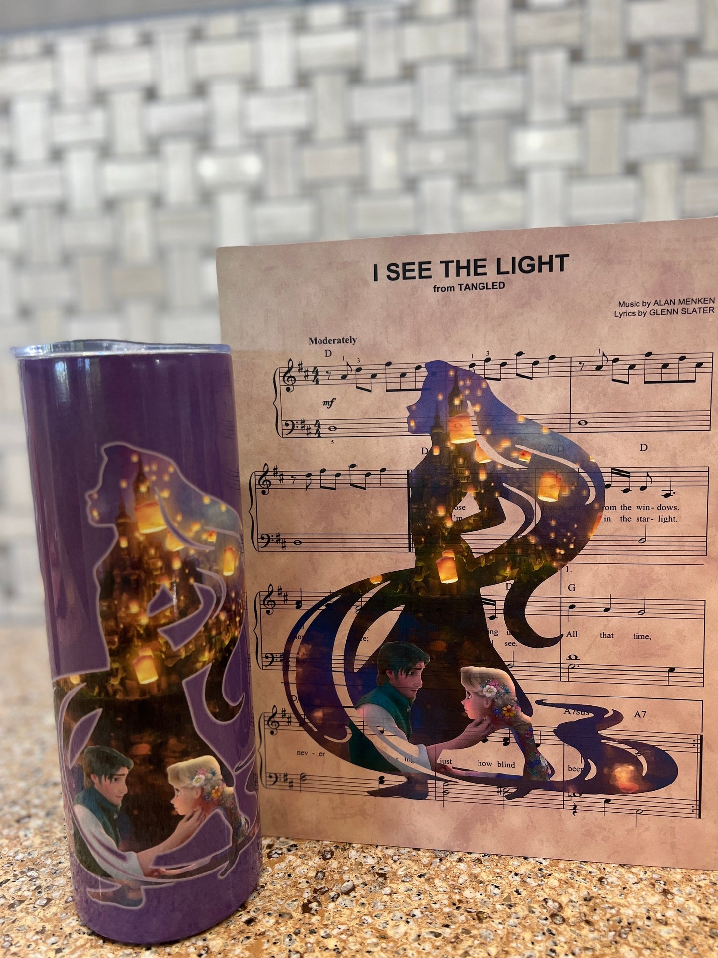 Disney Little Mermaid watercolor tumbler 20 ounce oz Ariel, Part of Your World Anniversary Gift Christmas Gift for her | Insulated Tumbler