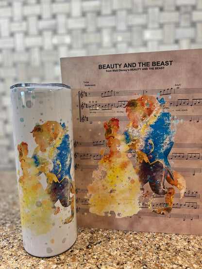 Disney Little Mermaid watercolor tumbler 20 ounce oz Ariel, Part of Your World Anniversary Gift Christmas Gift for her | Insulated Tumbler