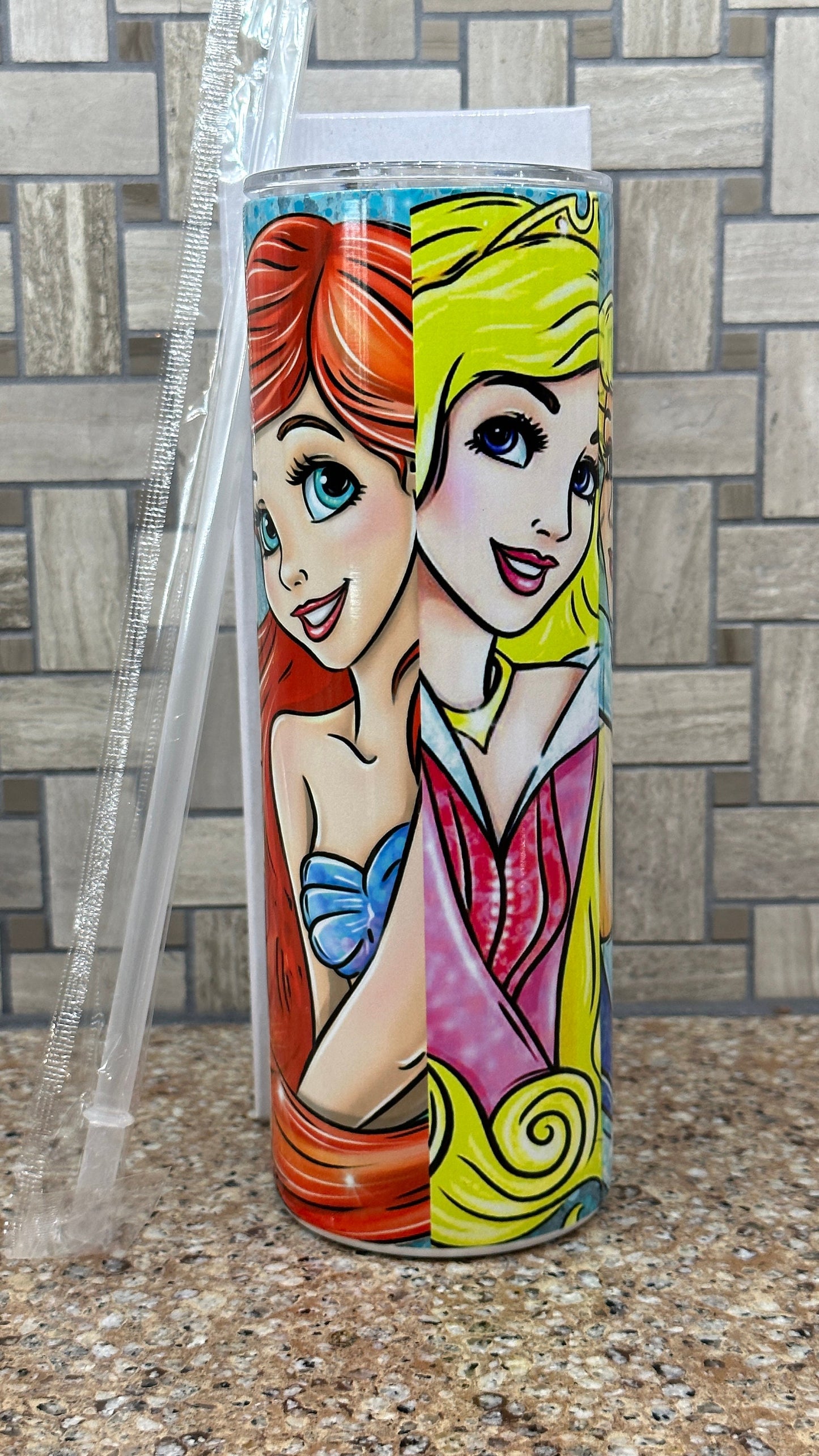 Disney Little Mermaid watercolor tumbler 20 ounce oz Ariel, Part of Your World Anniversary Gift Christmas Gift for her | Insulated Tumbler