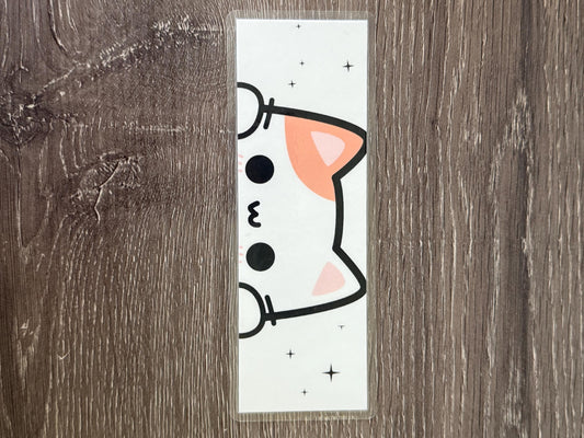 Kawaii Cat Bookmark, laminated cardstock bookmarks, Book Lover | Fine Art Print
