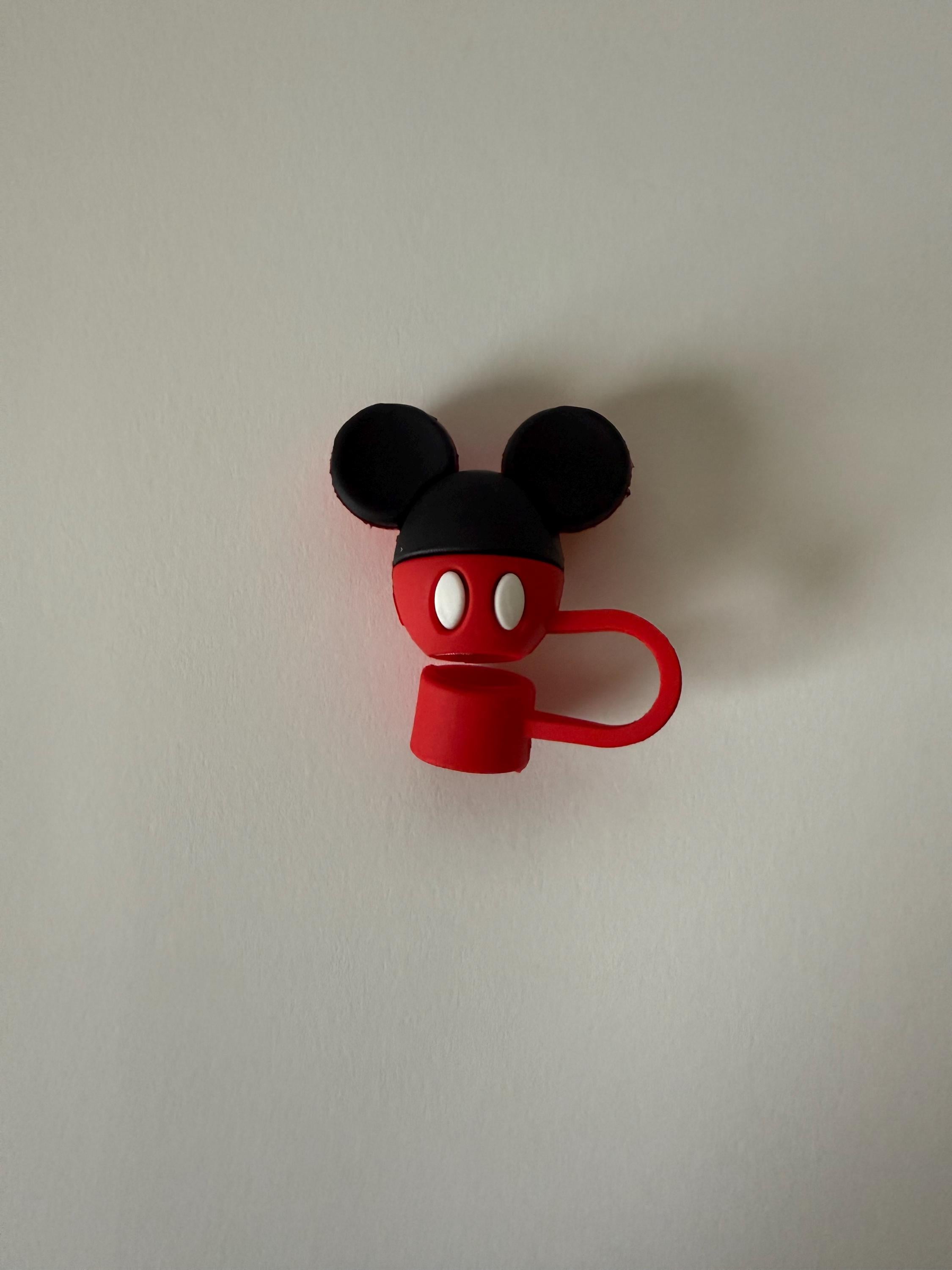 Mickey Character Straw Topper Straw Cover Beverage Protector – Prints ...