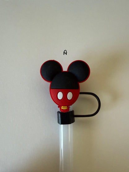 Star Wars Darth Vader, Boba Fett, Mandalorian Characters Straw Topper Straw Cover Beverage Protector for Stanley | Straw Toppers Set