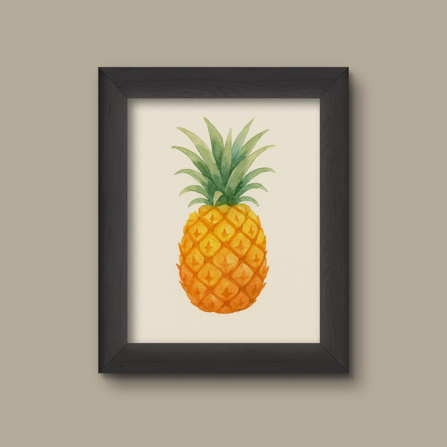 Watercolor Pineapple Art Print | Wall Decor | Botanical | Fine Art Print