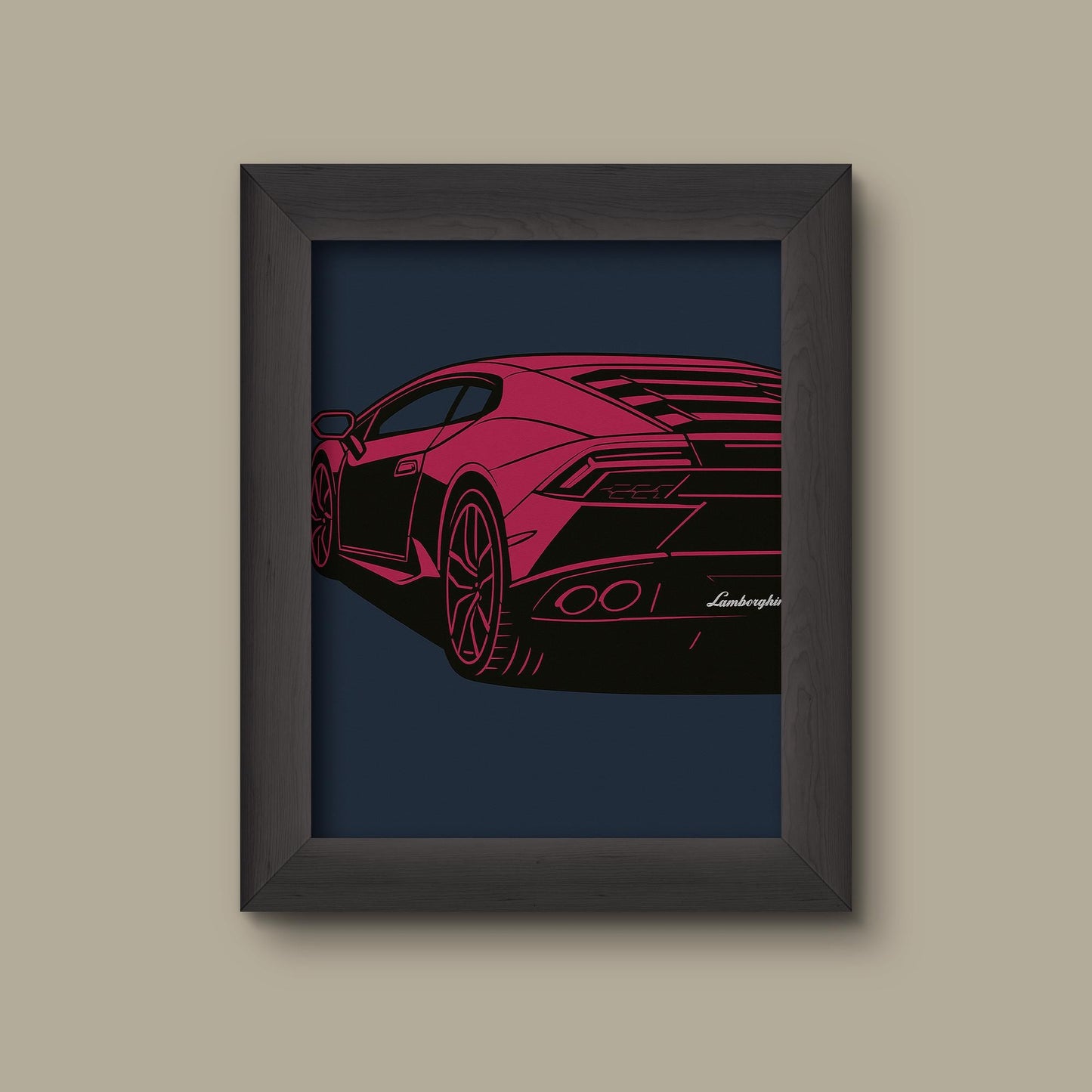 Pop Art Sports Car Print – Lamborghini | Modern Car Wall Art | Fine Art Print
