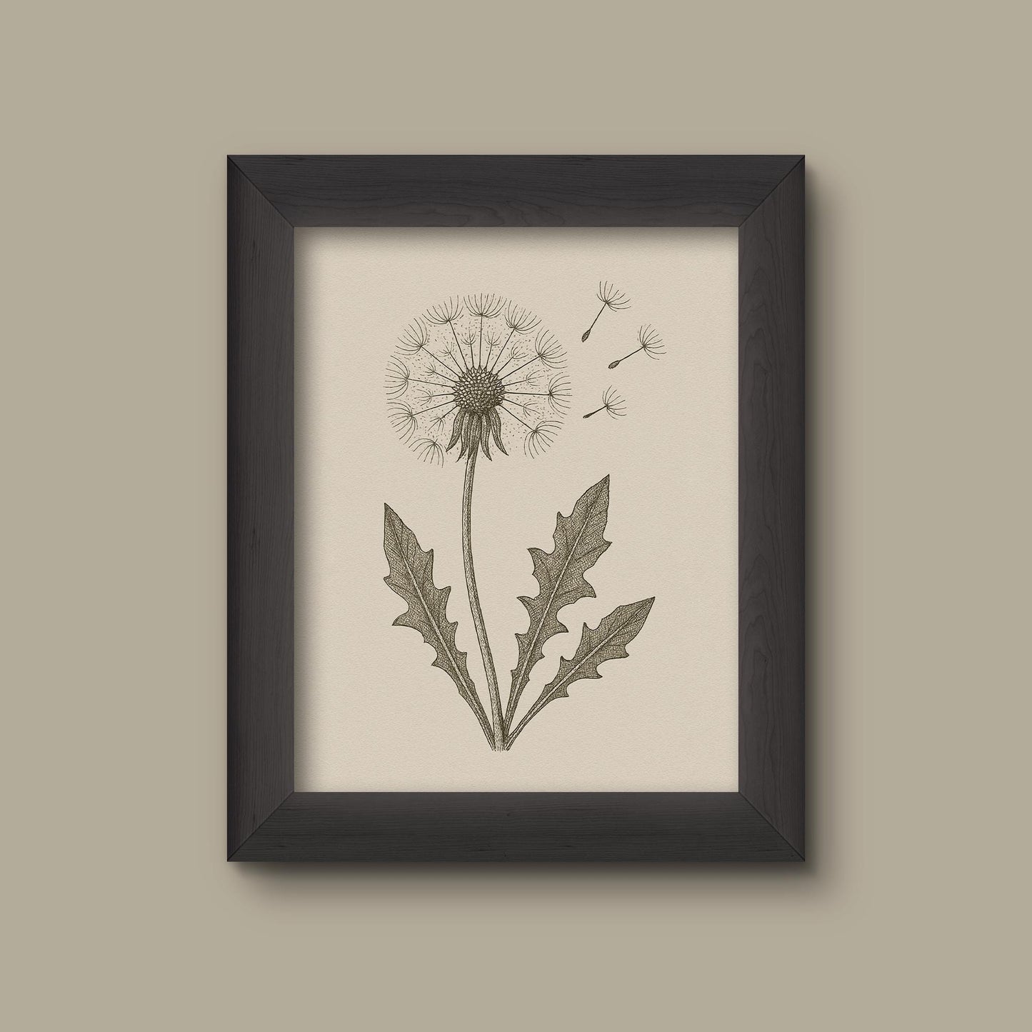 Vintage Dandelion Botanical Art Print | Fine Art Print