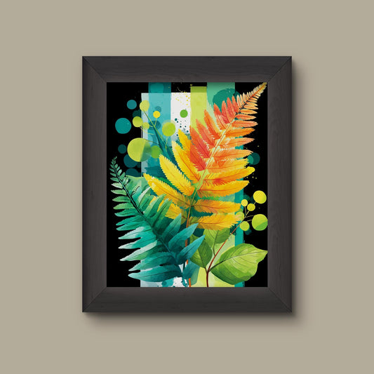 Vibrant Watercolor Botanical Art Print | Floral Wall Decor | Botanical Flower Painting | Fine Art Print