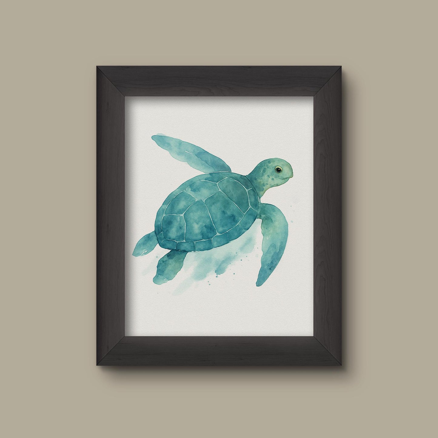 Watercolor Sea Turtle Art Print | Fine Art Print