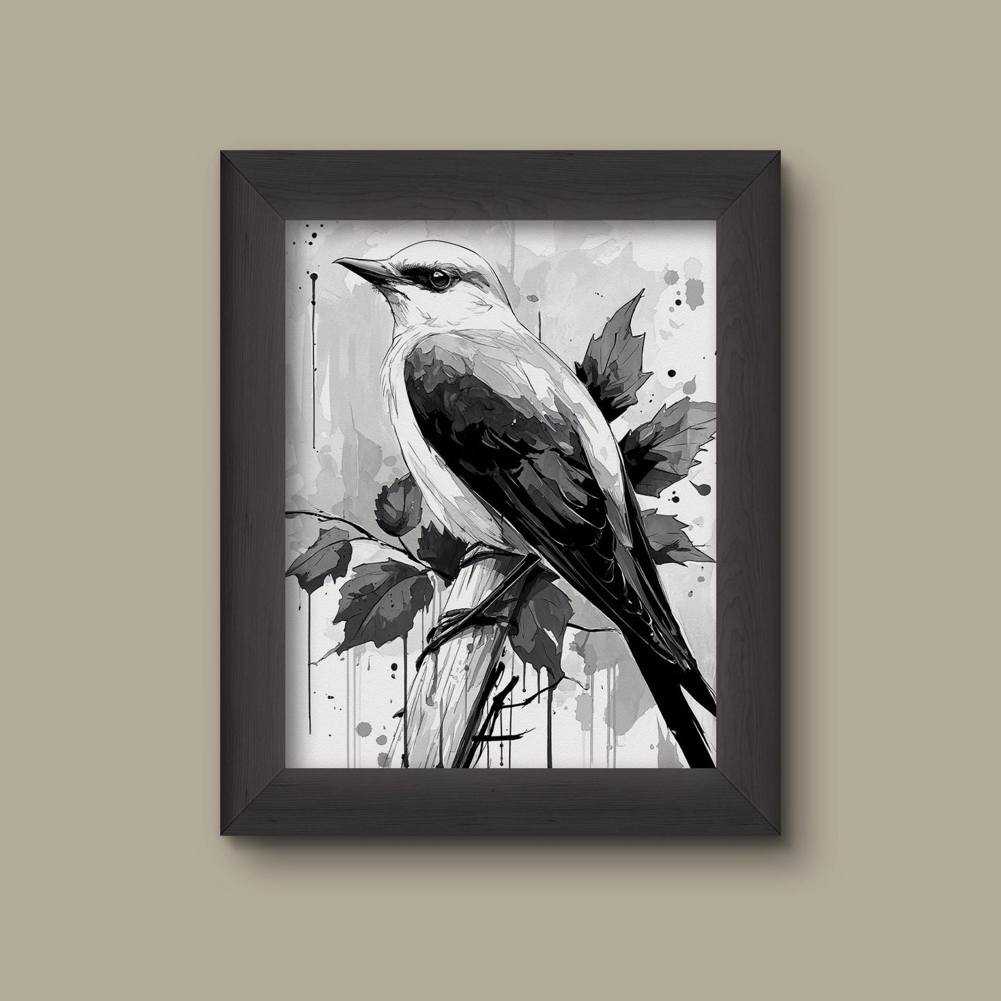 Black and White Bird Art Print | Fine Art Print