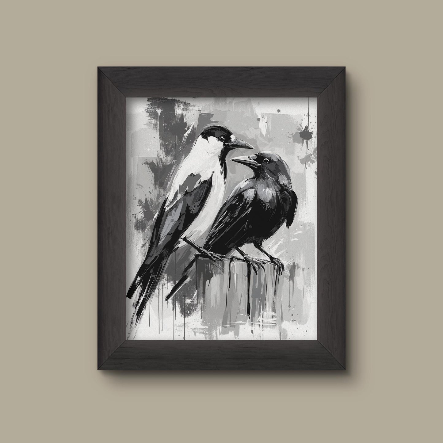 Black and White Crows Art Print | Fine Art Print
