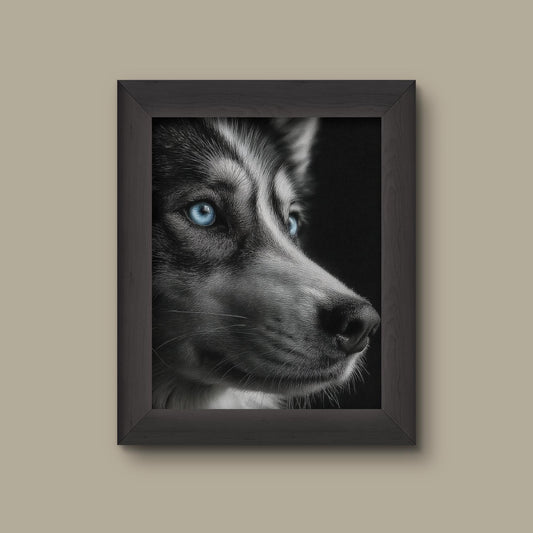 Blue-Eyed Husky Art Print | Fine Art Print