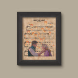 Tangled, Rapunzel Sheet Music Art Print