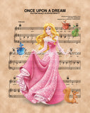 Sleeping Beauty, Aurora Sheet Music Art