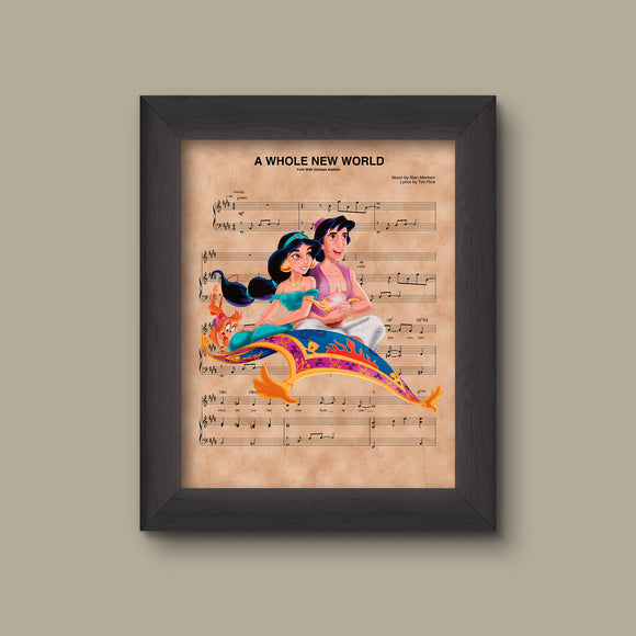 Mickey Mouse Clubhouse Theme Vintage Sheet Music Art Print 